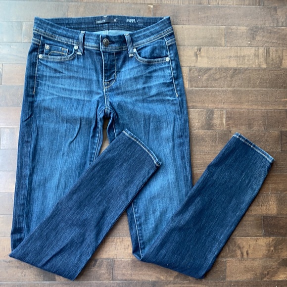 Fidelity Blue Delphi Scoop Low Rise Skinny Jeans Size 28 - Picture 3 of 15